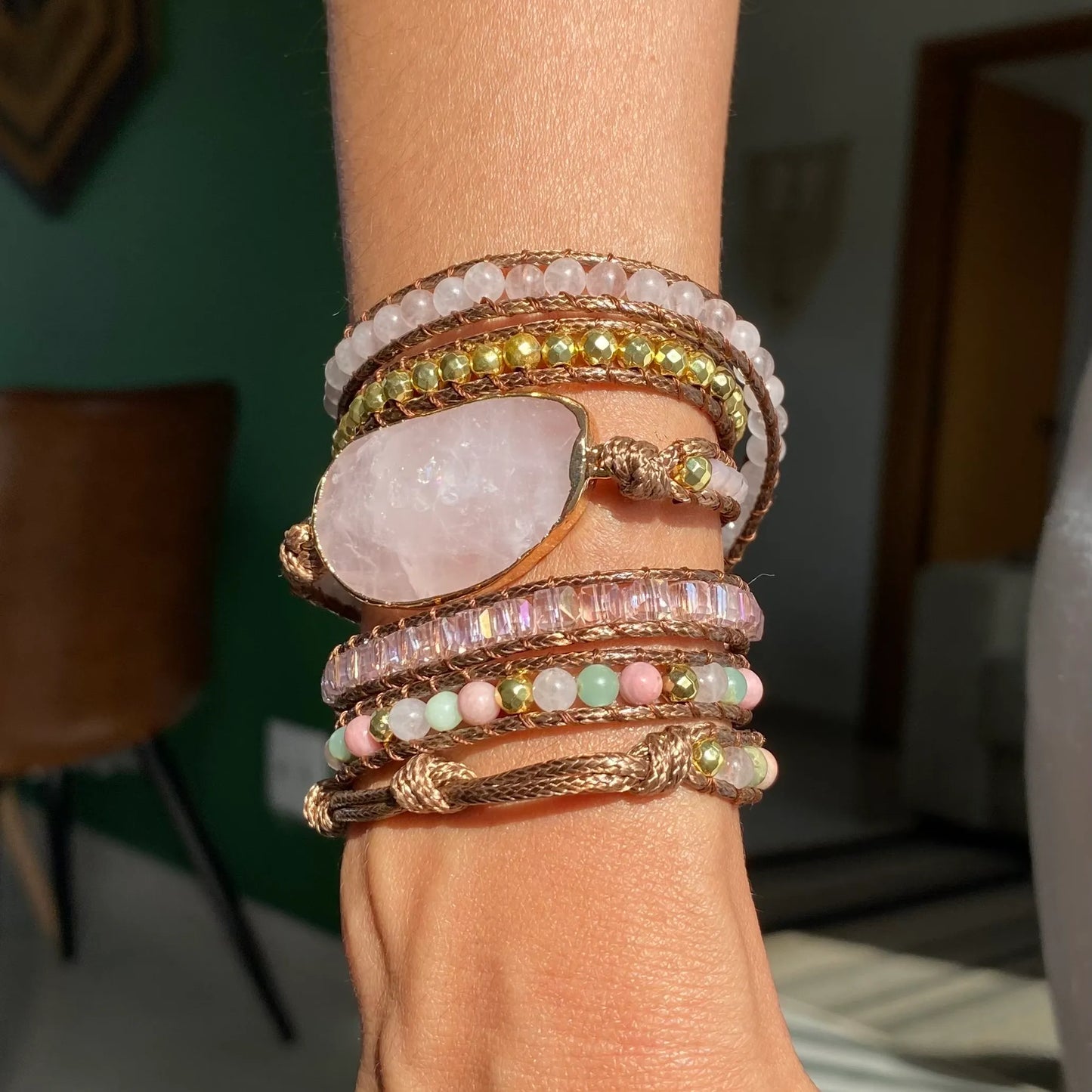 Pulseira Harmony - Quartzo Rosa